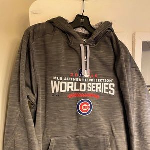 majestic cubs World Series hoodie mens size large